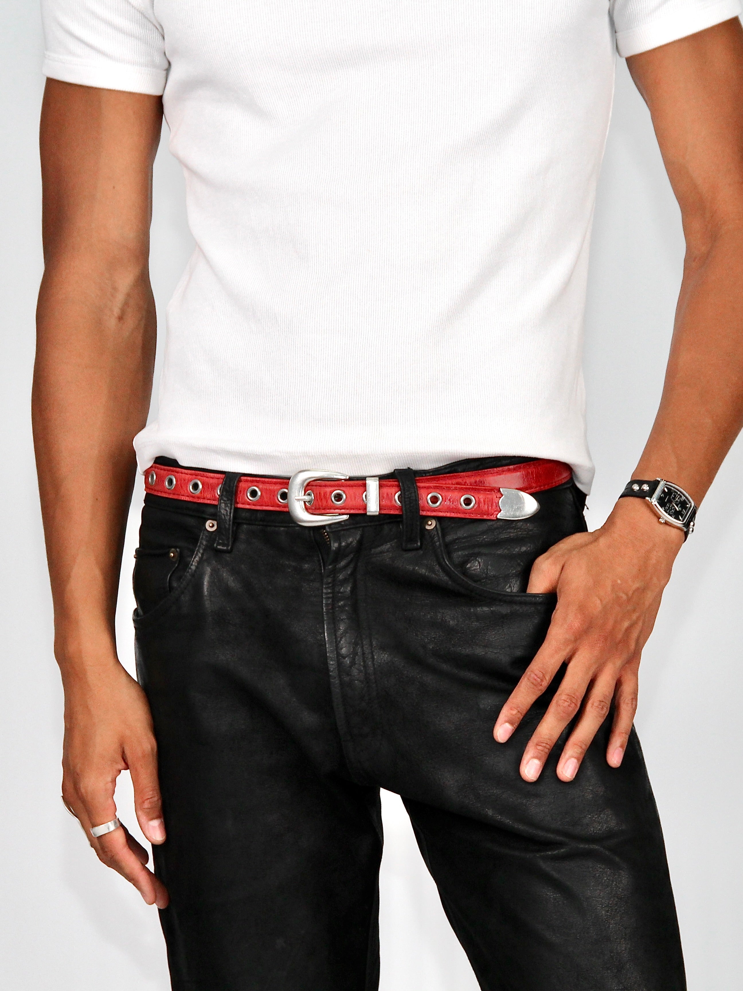 Rotation Belt in Red Cherry