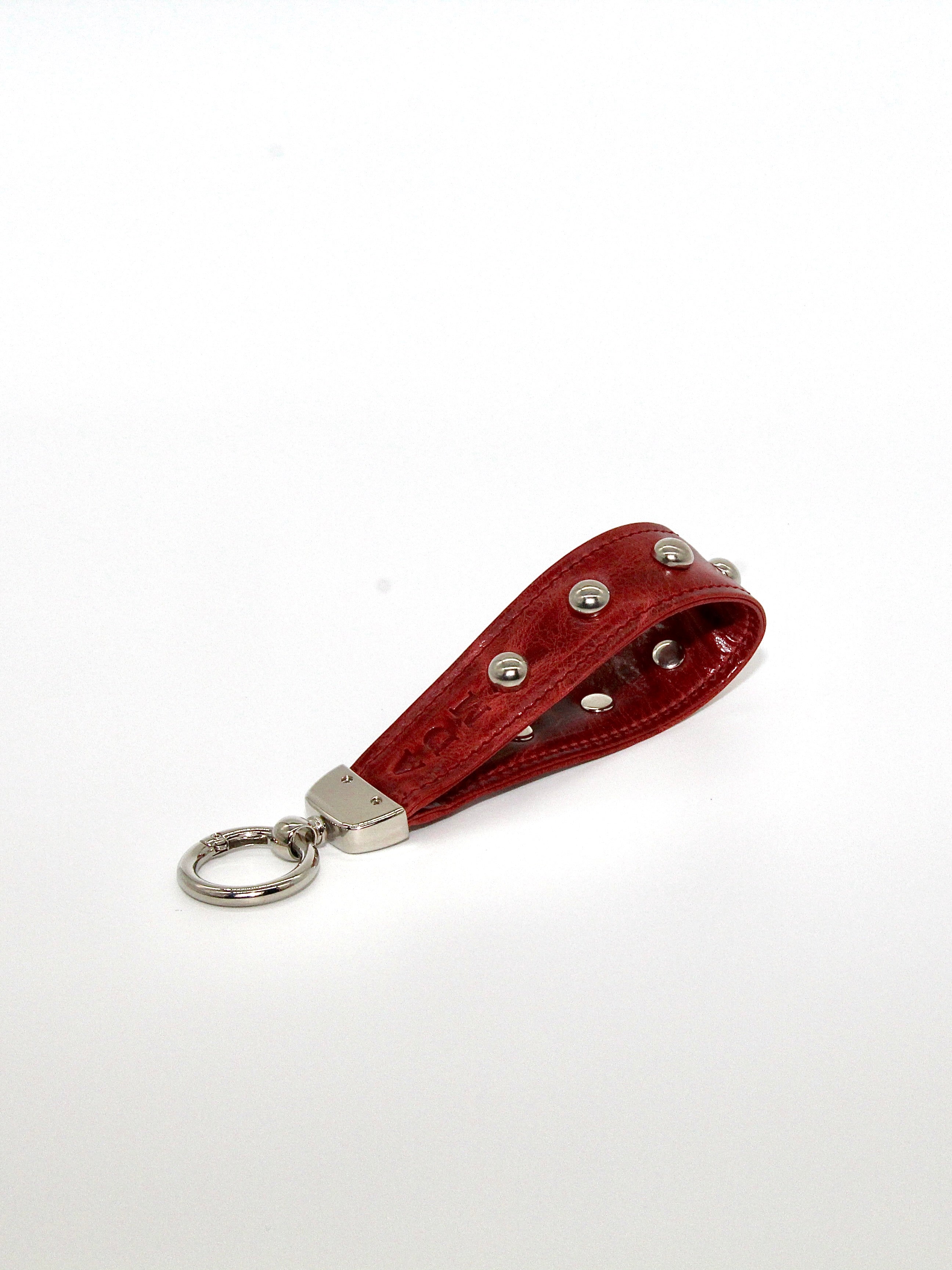 Studded Keychain in Cherry Red Size 1