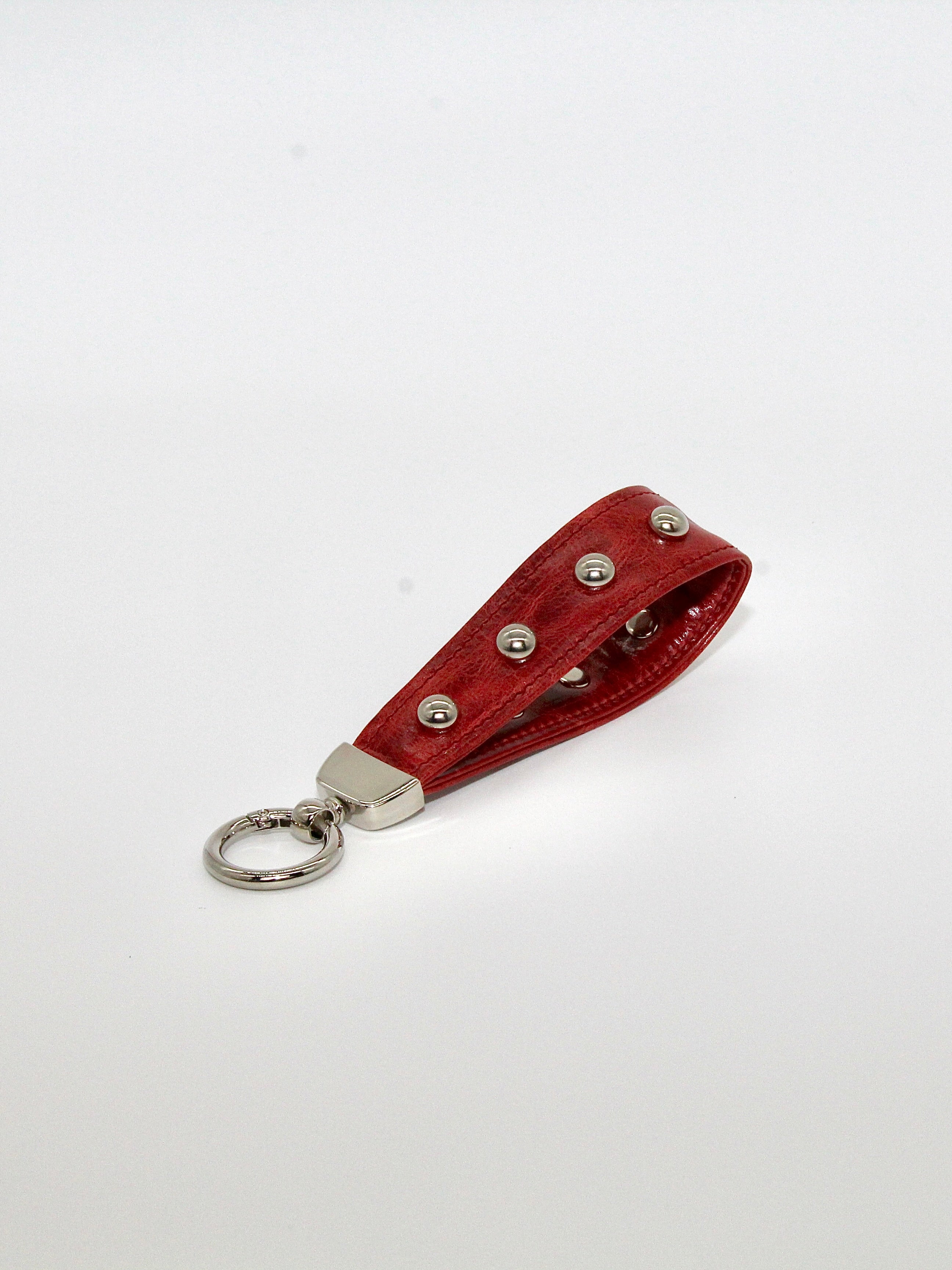 Studded Keychain in Cherry Red Size 1
