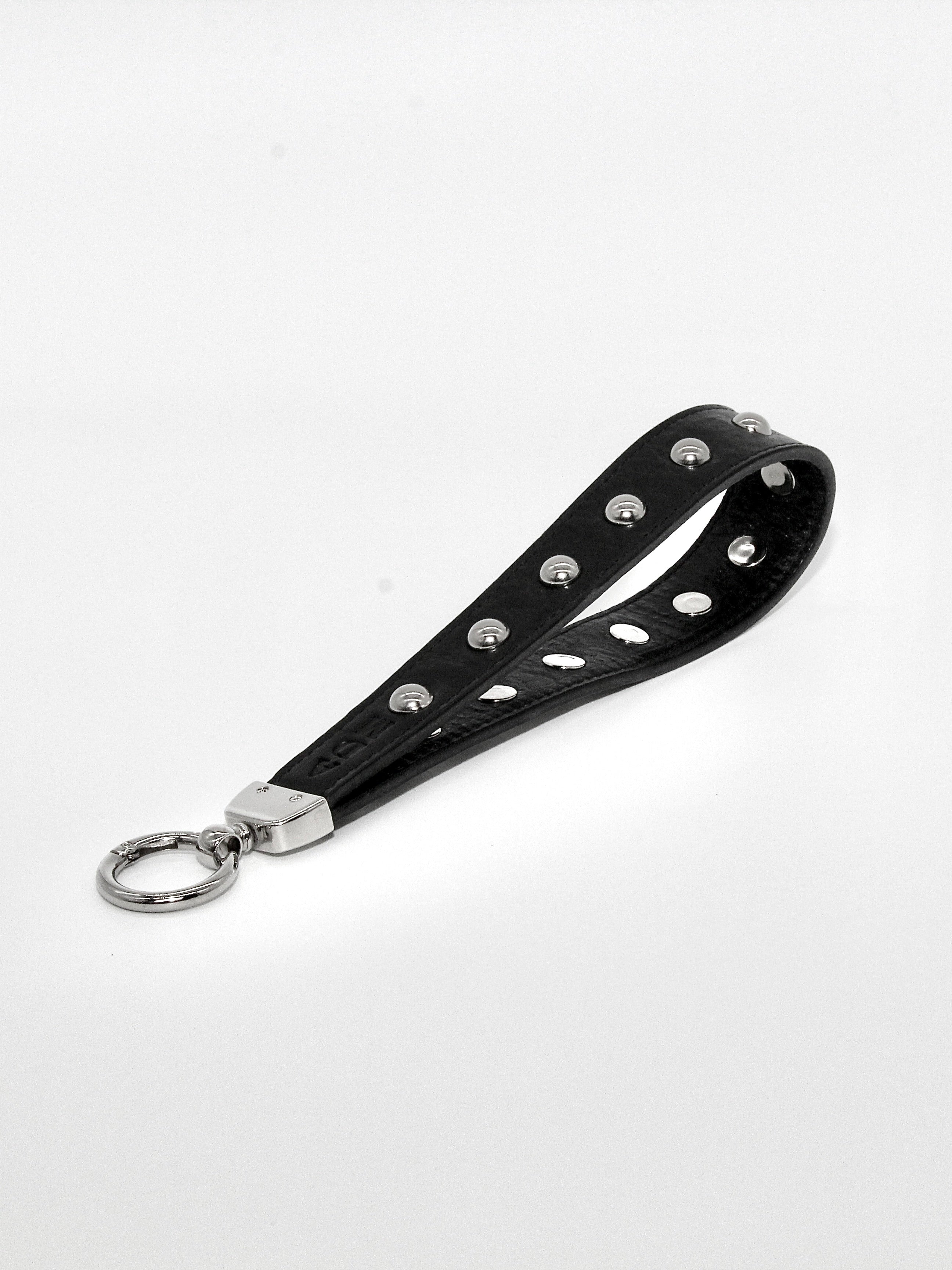Studded Keychain in Black Size 2