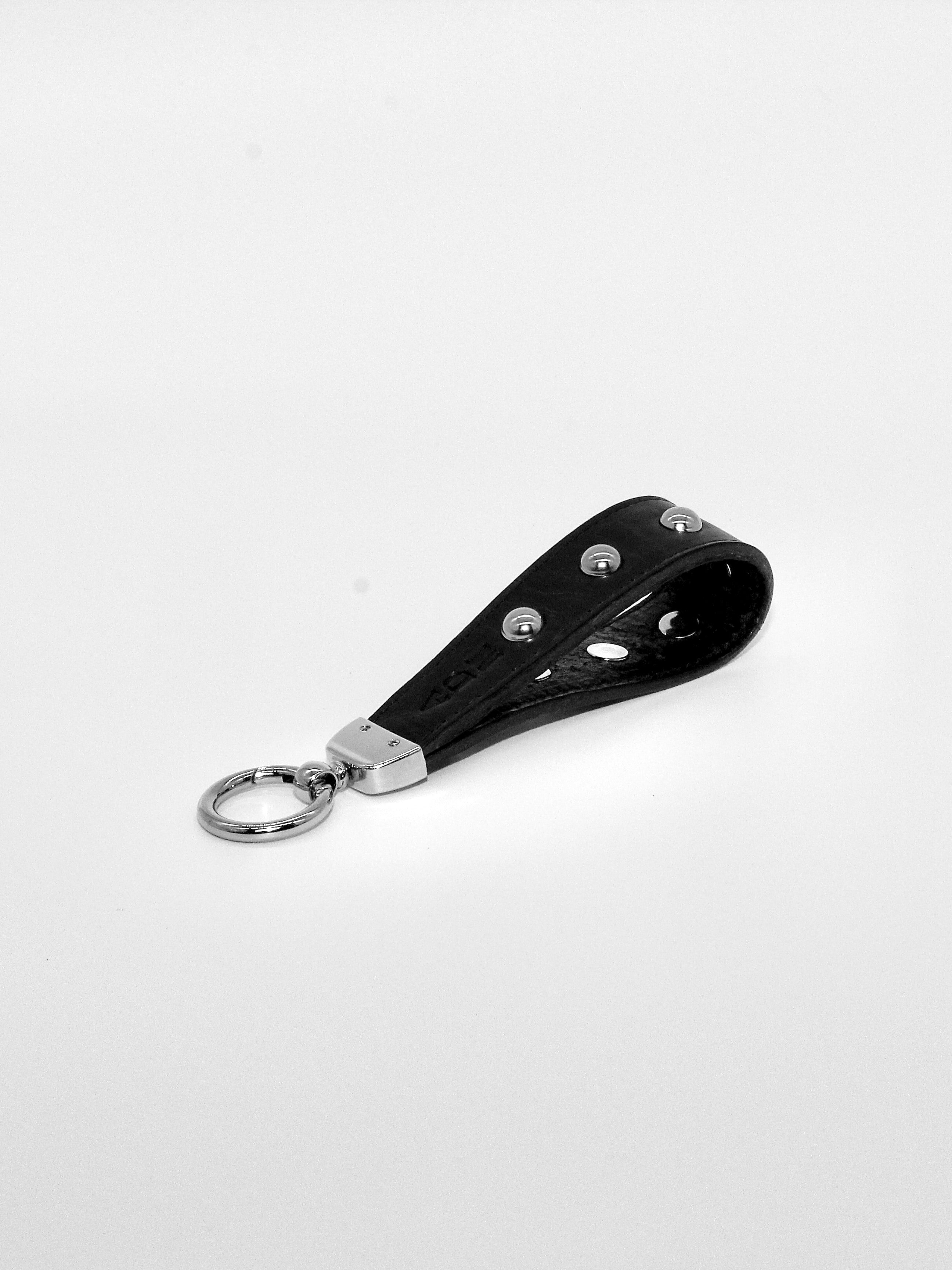 Studded Keychain in Black Size 1