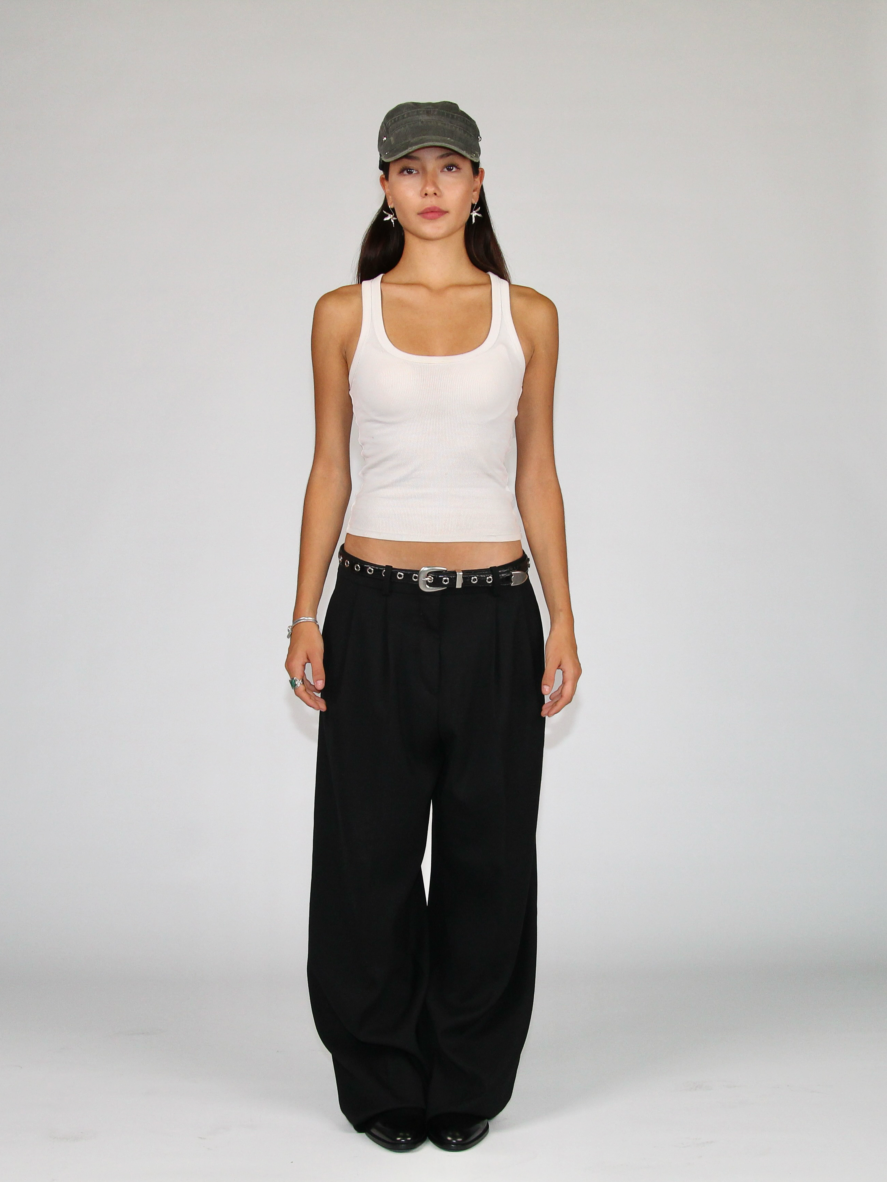 Rotation Belt in Black Croc