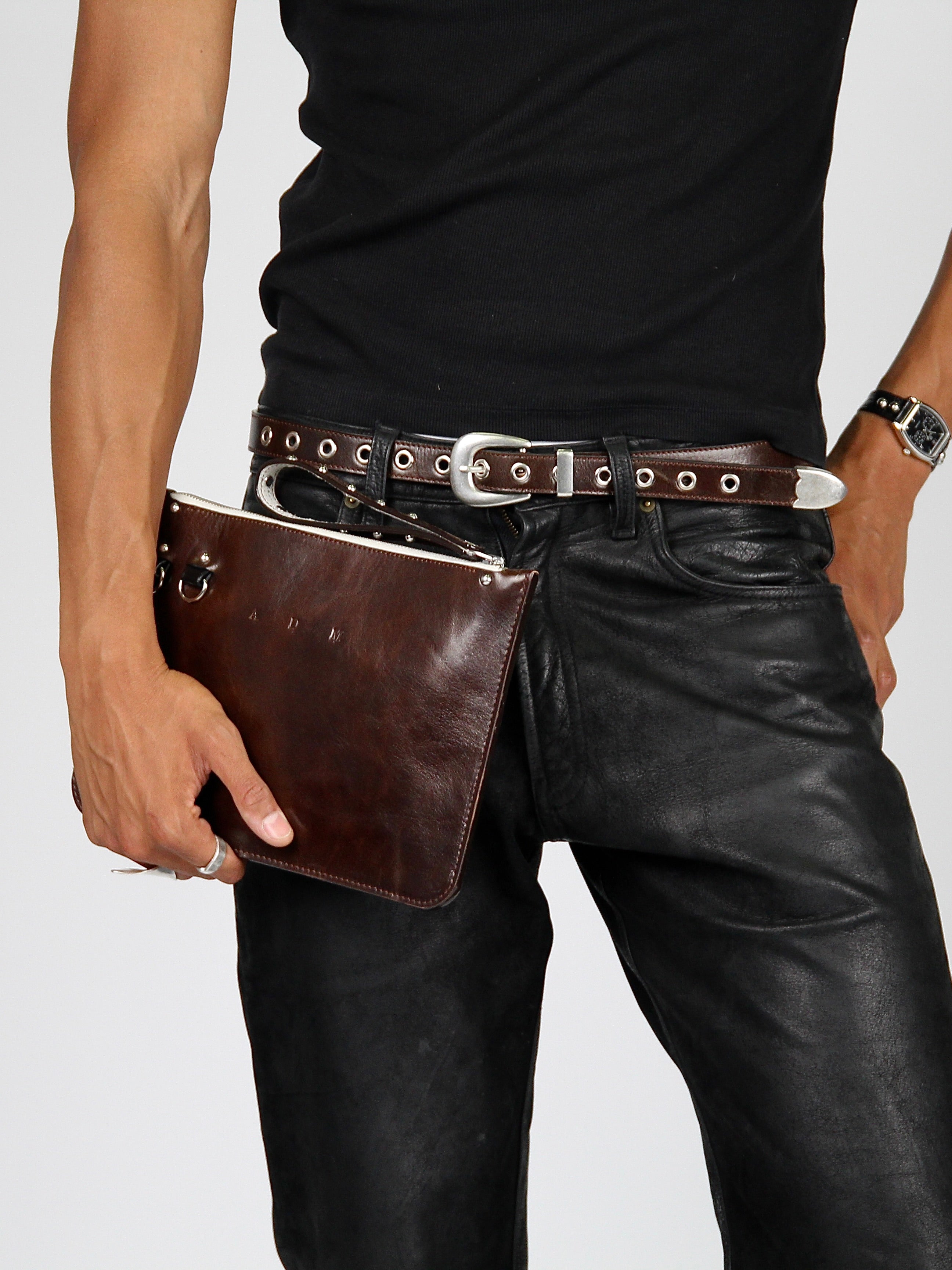 Rotation Belt in Mahogany Brown
