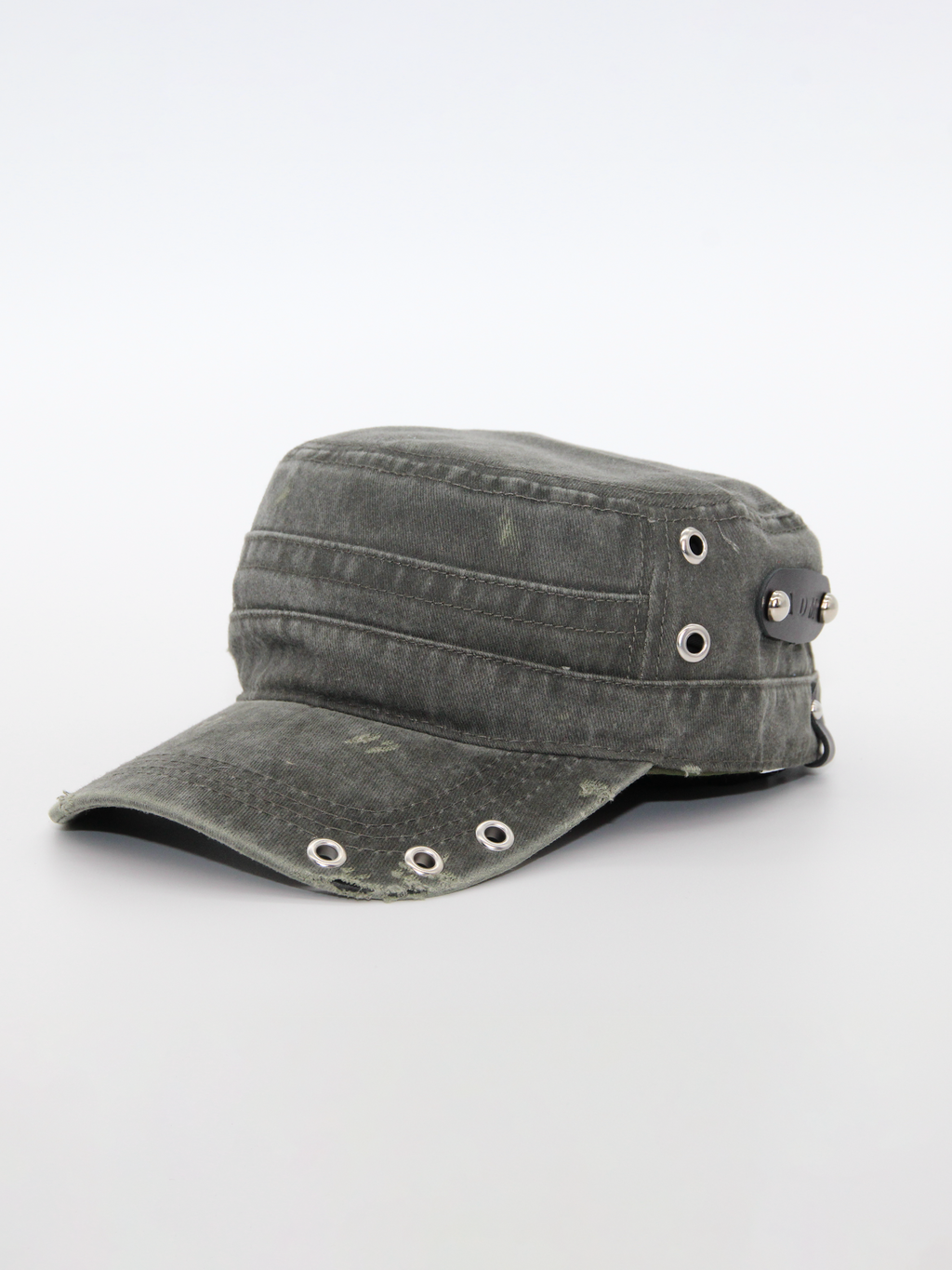 Military Cap in Ash Grey