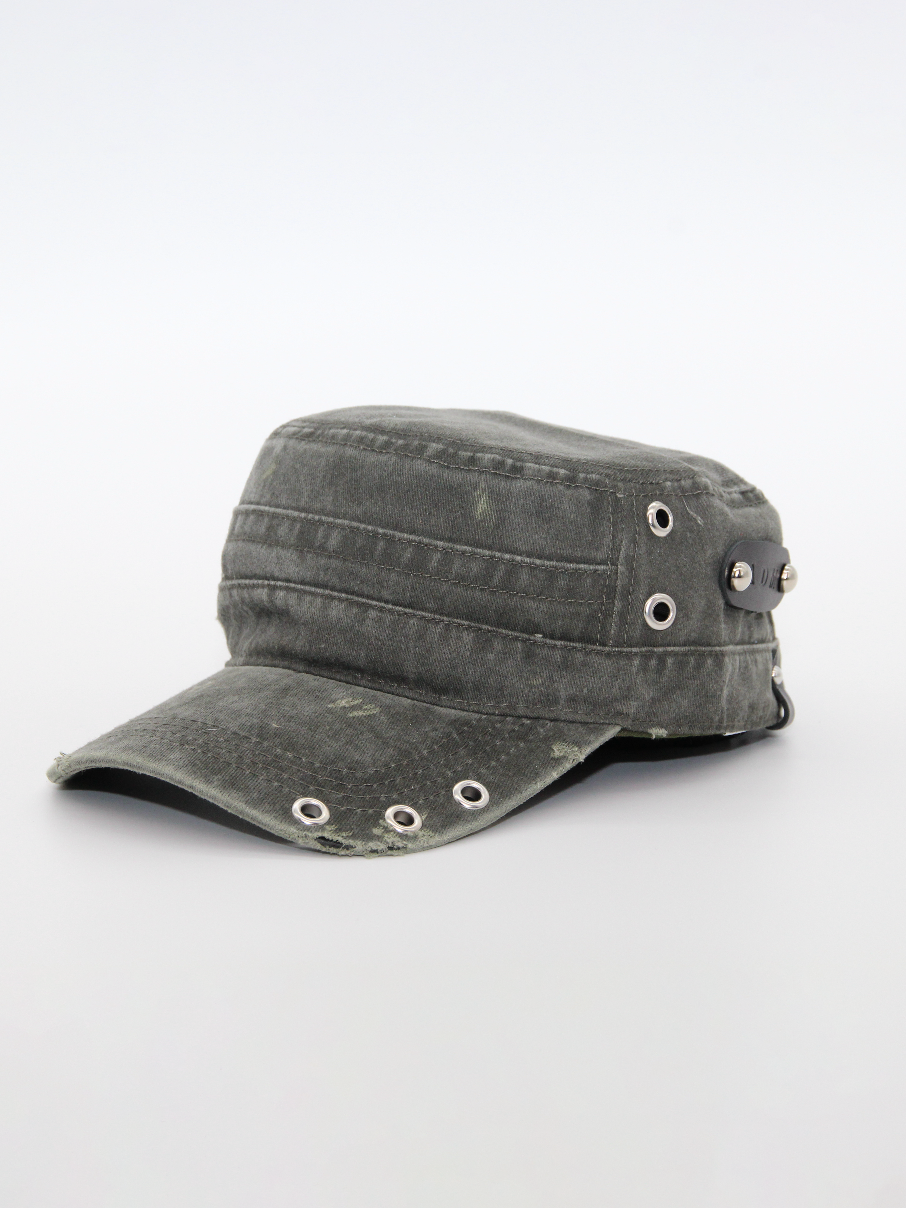 Military Cap in Ash Grey