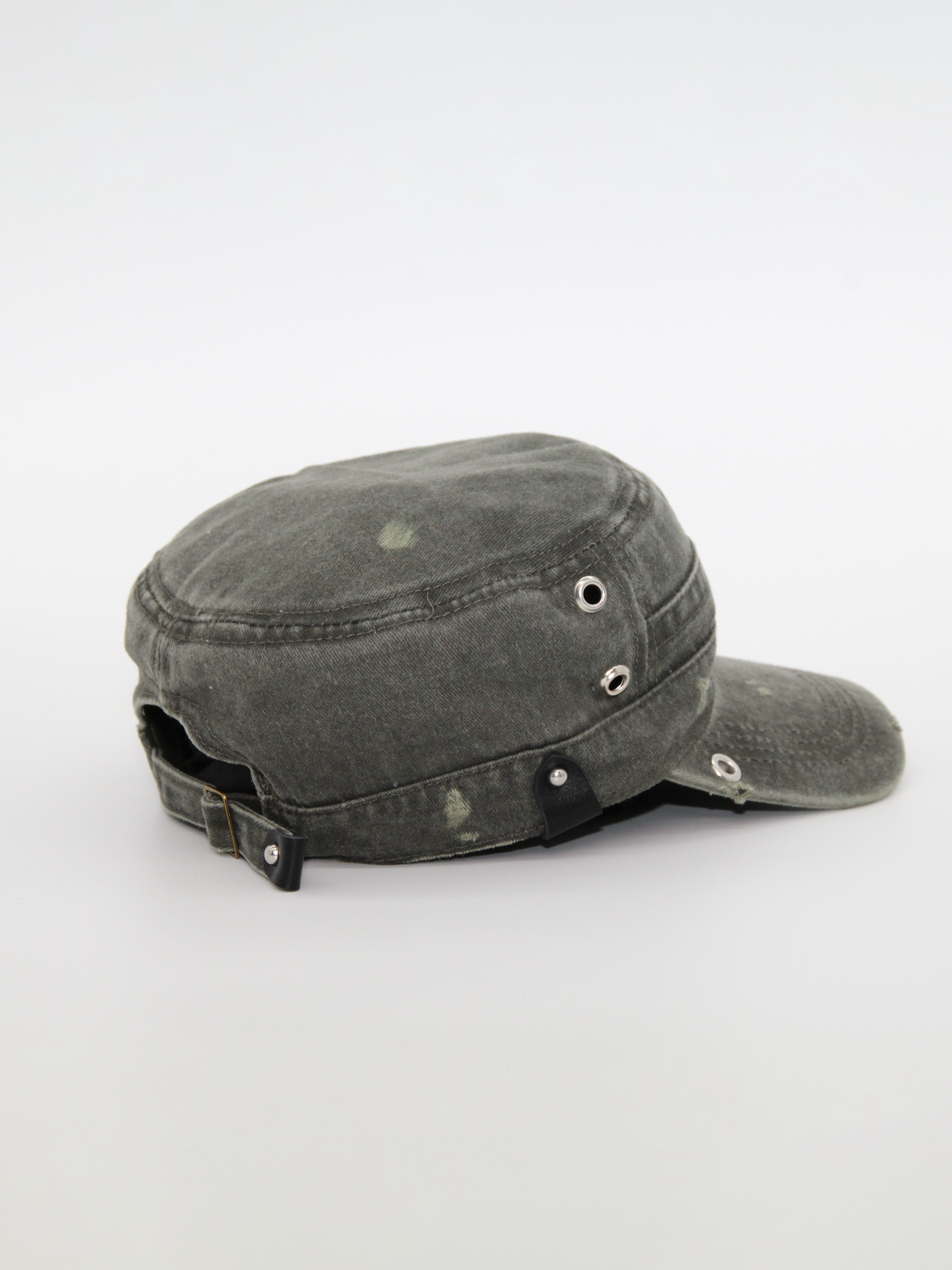 Military Cap in Ash Grey