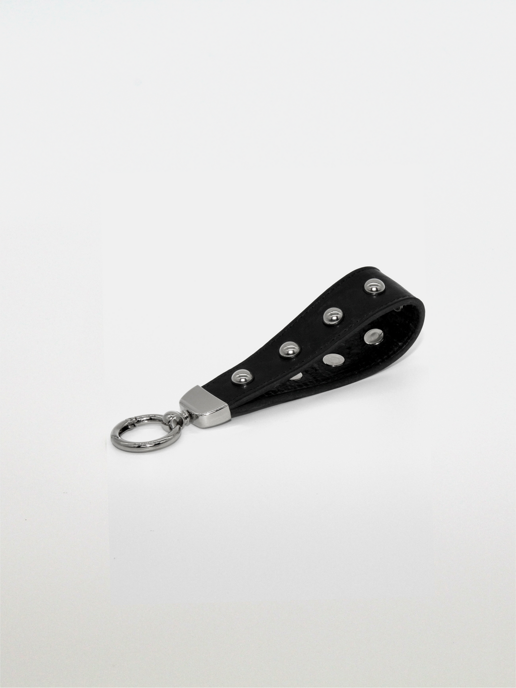 Studded Keychain in Black Size 1