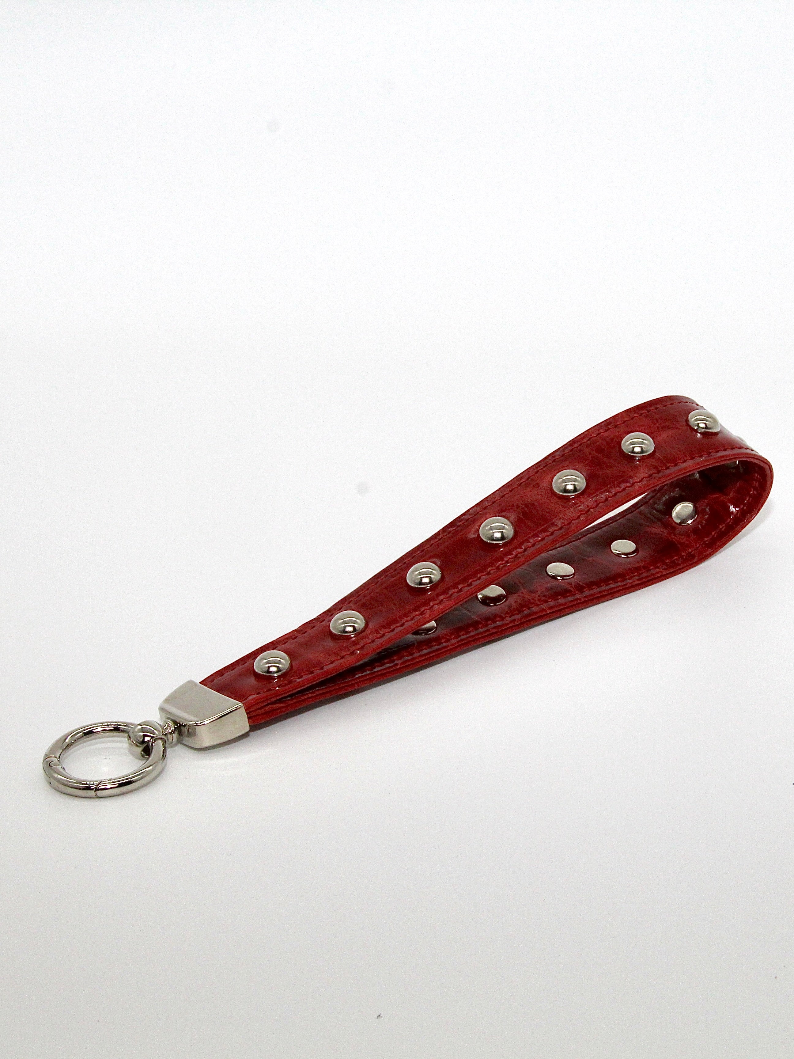 Studded Keychain in Cherry Red Size 2