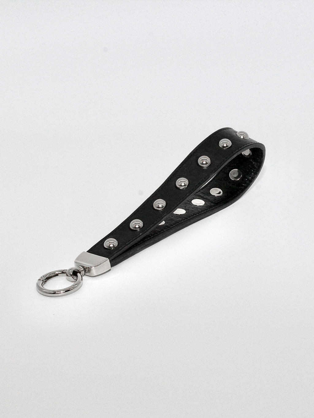 Studded Keychain in Black Size 2
