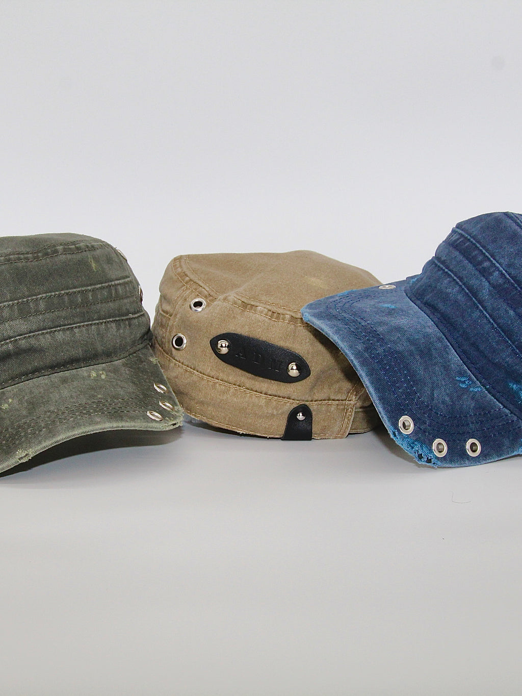 Military Cap in Ash Grey